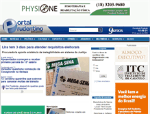 Tablet Screenshot of portalprudentino.com.br